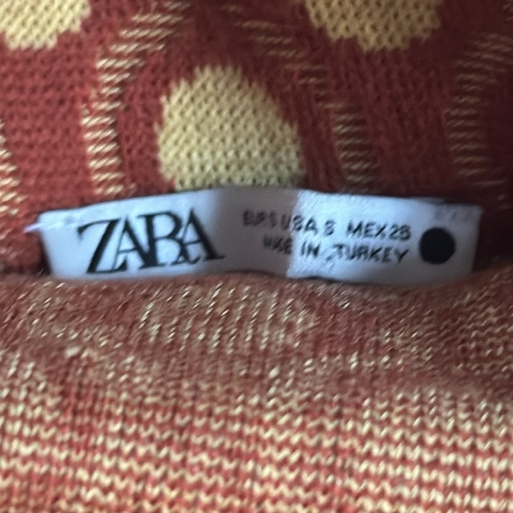 ZARA A Line Mini Skirt Retro 70’s 60’s Circles Geometric S‎ Party Work Festival - Picture 4 of 7